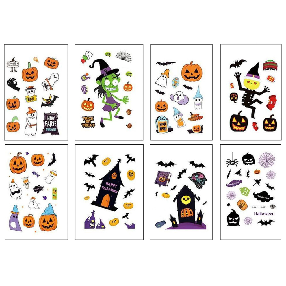 Hkuky Halloween Party Card Stickers 8 Pieces 301029001741