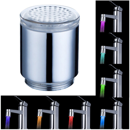 LED-Wasserhahndüse mit Farbwechsel (7 Farben)