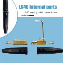 3-Pack LC-40 Lasdraden Snelkoppelingen, Mannelijke en Vrouwelijke Lasconnectoren, voor Lasdraden met een Diameter van 1/0 en 2/0