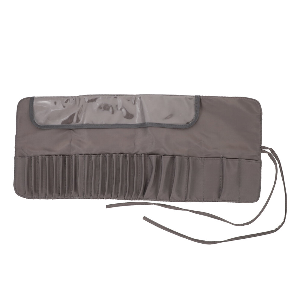 Portable makeup rolling bag grey