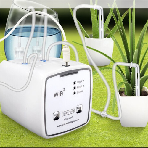 WIFI Intelligent Watering Device Double Pump Timed Automatic Drip Irrigation System APP Controller for Garden Flower 2