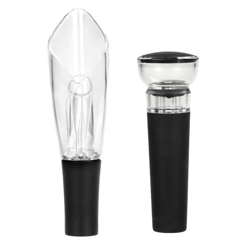 Aerator de vin cu dop vidat din plastic, 1 bucată