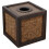 Natural Rattan Tissue Box Cover Square Boho Decor 1