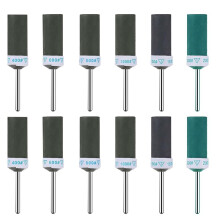 12Pcs Sanding Drums for Rotary Tool, 400-2000 Grit Metal Mandrel Abrasive Grinding Polishing Sticks