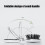 Folding Hair Brush with Mirror Round Compact Massage Comb 8