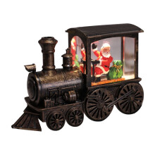 Locomotive de Noël Fankiway, lumière LED chaude, style rétro,