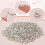 Perline distanziatrici a rondella, argento, 6 mm, 400 pezzi 6