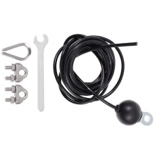 Fitness wire rope wrist pulley handle 1.5m steel