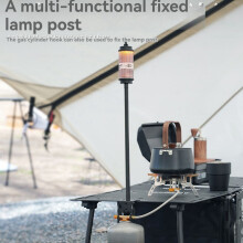 ISE MOUNT Utomhus Multifunktionell Gasburkkrok med Monteringsplatta och Flasköppnare för Camping, Grill