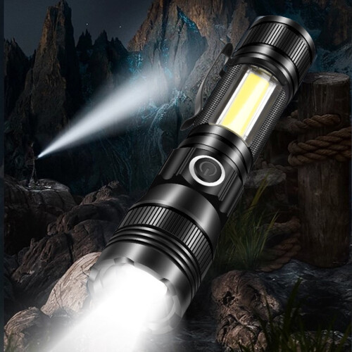 Linterna LED superbrillante de 12000 lúmenes recargable 1