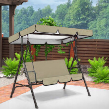 Toldo impermeable para columpios de 2 a 3 plazas en sillas de patio.
