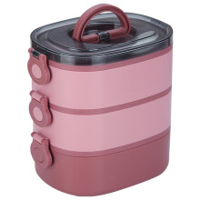 Lunch Box Food Grade 2800 ml 3-layer with Handle