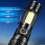 Linterna LED superbrillante de 12000 lúmenes recargable 8