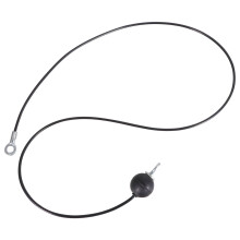 Fitness cable machine rope set 2 pieces steel