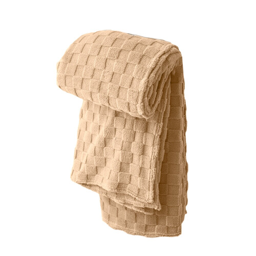Cotton Thermal Throw Blanket Lightweight Breathable Yellow 1