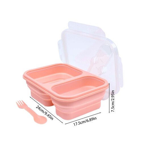 Food Grade Silicone Folding Lunch Box Set 3-Piece 2