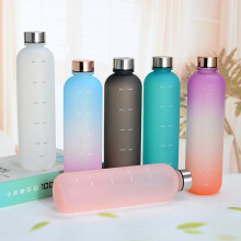 Hesroicy waterfles met matte afwerking en kleurverloop, 1000 ml