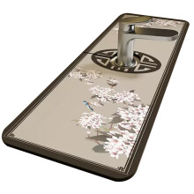 Tapis absorbant de drainage en diatomées à motif floral chinois