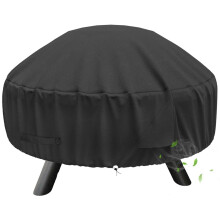 Couvercle rond noir pour foyer extérieur 22-32 pouces
