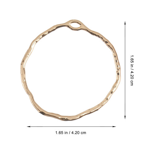 Accesorii decorative pentru cercei, rotunde, neregulate, 40 buc. 2