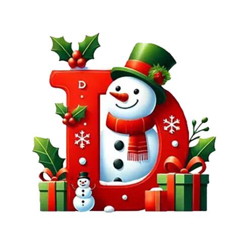Snowman Ornament Red Personalized Christmas Tree Decor 26 1