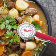 Edelstahl-Grillthermometer mit Sofortanzeige (1 Stück)