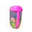 Copo transparente para salada com tampa e garfo, 500ml 1