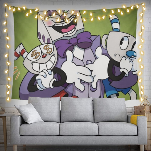 Tapisserie murale Cuphead 42 x 24 pouces 1
