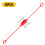 Hydraulisk slangkoppling Dammskydd PVC Röd2Sets 5