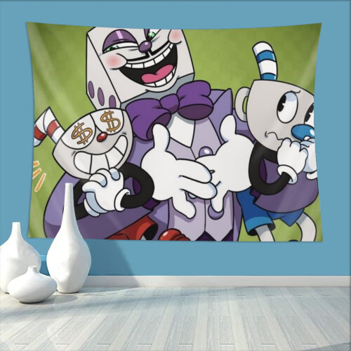 Tapisserie murale Cuphead 42 x 24 pouces 2