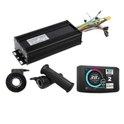 E-Bicycle Three Mode Controller Set 45A 36V 48V 52V Sine Wave Controller UKC1 Display Color Screen E-Bicycle Accessories