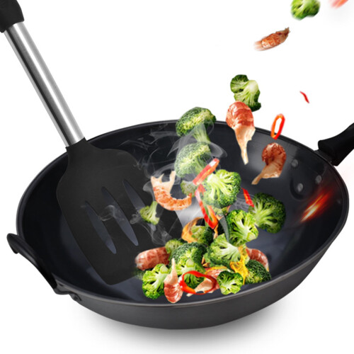 Silikon-Kochspatel, hitzebeständig, ergonomisch, 2 Stück 2