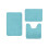 Set di tappeti da bagno in velluto corallo con memory foam e 1