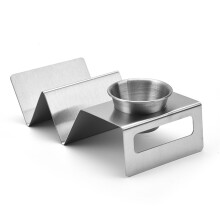 Soporte para tacos de acero inoxidable con 2 o 3 rejillas.