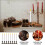 Bougie électronique LED blanche sans flamme, 8 pièces 4