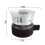 Cafetière à siphon avec lampe chauffante à alcool 3