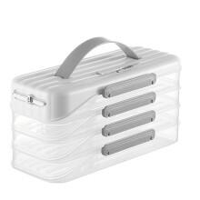 Dumplingboxset med sked och form, 4 lager