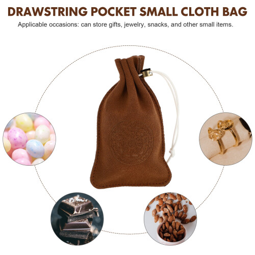 Presentpåse i läder med dragsko för kvinnor, 1-pack 2