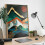 Affiche abstraite nature bohème montagne 30 x 40 cm 6