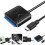 USB-C til USB 3.0-adapterkabel for 2,5-tommers HDD SSD 3