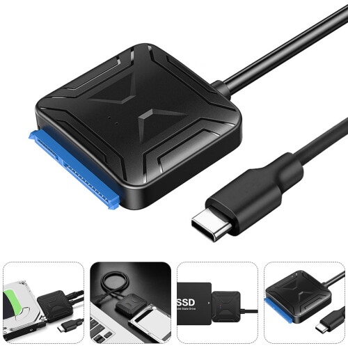 USB-C til USB 3.0-adapterkabel for 2,5-tommers HDD SSD 2