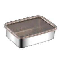 Recipiente para queijo em aço inoxidável com tampa, 1,2L