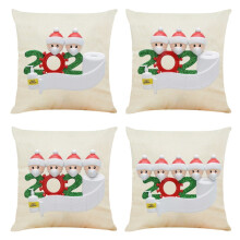 Fodere per cuscini natalizie, set di 2 pezzi per decorazioni natalizie per la casa.