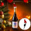 Bouchon de vin de Noël avec mini-chapeau décoratif 1