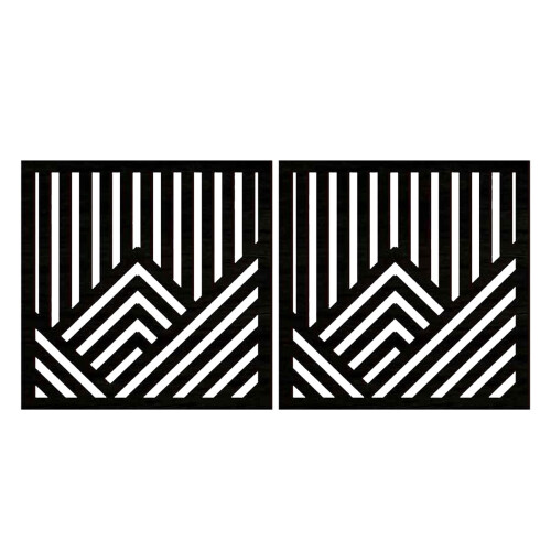 Cuadro de pared rústico de madera, abstracto moderno, 1 pieza