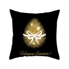 Housse de coussin de Pâques motif poupée sans visage 45 x 45 cm
