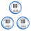 Rennrad-Bremszugset, blau, 3er-Pack 1