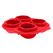 Moule à glaçons Fankiway en forme de cerveau, 4 cavités, réutilisable