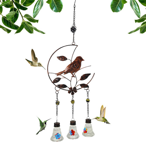 Mangeoire à colibris Fankiway avec carillon éolien