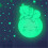Adesivos de parede decorativos fluorescentes com elefante, lua e estrela1 1